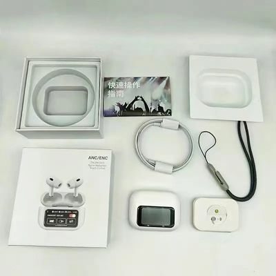 A9 Pro ANC Touch Screen Display Earbuds – White Color_img_1