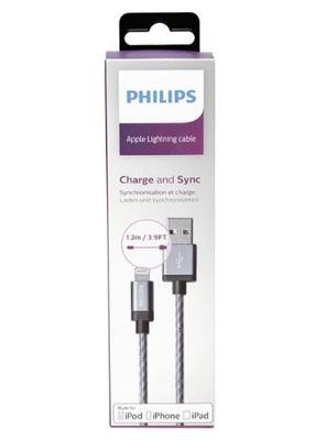 Philips Nylon Braided Lightning Cable, 1.2M_img_1