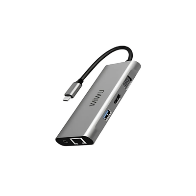 WiWU Alpha A11 in 1 USB Type C HUB – Gray_img_1