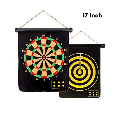 Magnetic Double-sided Dart Board – 17 Inch_img_0