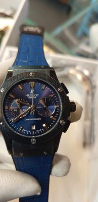 Hublot Classic Fusion Black Case Blue Dial Blue Belt Leather_img_0