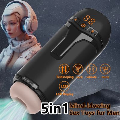 Male Masturbator Penis Pump Sex Toy for Men 9 Sucking & 9 Thrusting & 9 Vibrating APP Controlled Adult Toys Pocket Pussy 18+_img_5