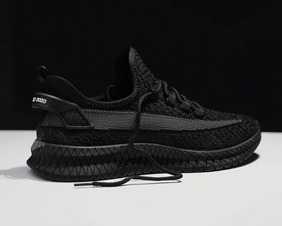 Premium Shadow Stripe Sneakers (Black) (C-03)_img_4