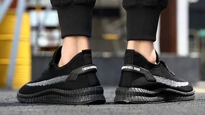Premium Shadow Stripe Sneakers (Black) (C-03)_img_7