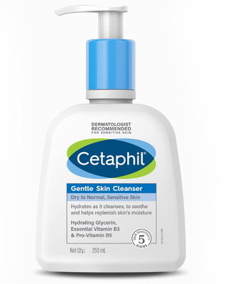 Cetaphil Gentle Skin Hydrating Face Wash Cleanser, Dry to Normal, Sensitive Skin - 250 ml_img_0