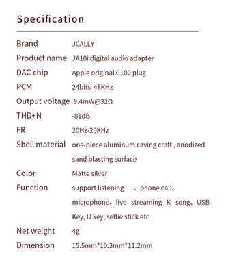 Jcally JA10I Lightning To 3.5mm Converter_img_9
