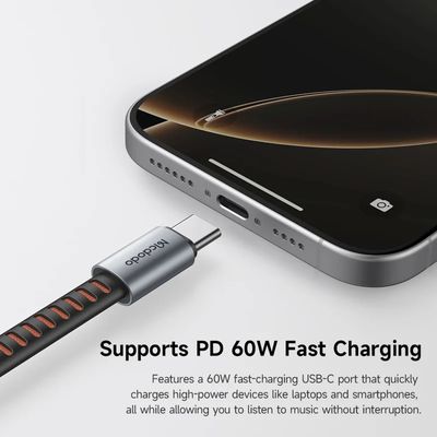 Mcdodo CA312 2in1 60w Type-C To Type-C And 3.5mm Converter_img_4