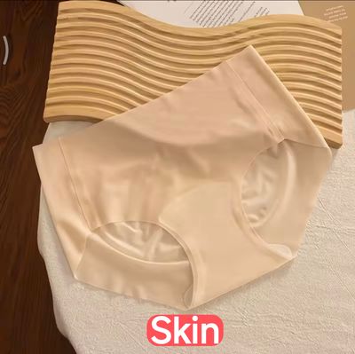 Seamless Ice Silk Panties Women Underwear Summer Ultra-thin Quick Drying Briefs Korean Version Breathable Female_img_2