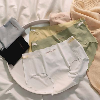 Ice Silk Seamless Women's Panties Breathable Soft Underwear Cozy Underpants Cute Briefs Skin-Friendly Female Lingerie_img_0