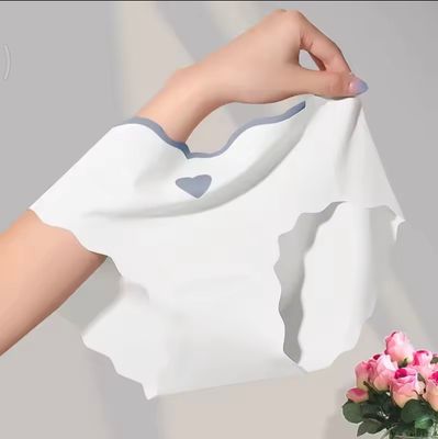Women's Ice Silk Seamless Panties Soft Breathable Mid-Waist Briefs Comfortable Traceless Quick Dry Underwear Lingerie Intimates_img_2