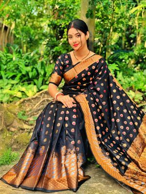 সফট সিল্ক কাতান শাড়ি_img_2