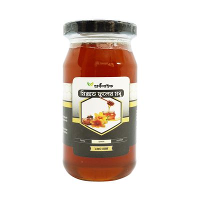 মিক্সড ফুলের মধু  / Mixed flower honey (২৫০ গ্রাম )_img_0