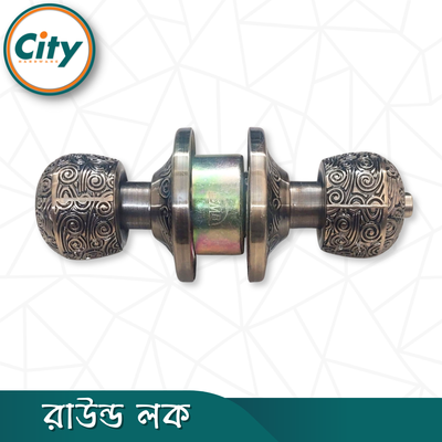 প্রিমিয়াম কোয়ালিটি রাউন্ড লক নতুন মডেলের ডোর লক রুমের ডাবল সাইডেড কাঠের দরজার লক AB_img_3