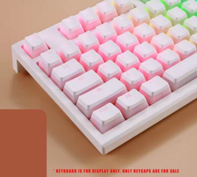 White Pudding Keycaps OEM 129 Key Boxed PBT_img_0