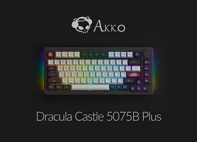 Akko 5075B Plus V2 Dracula Castle 75% Hot Swappable Mechanical Keyboard_img_1