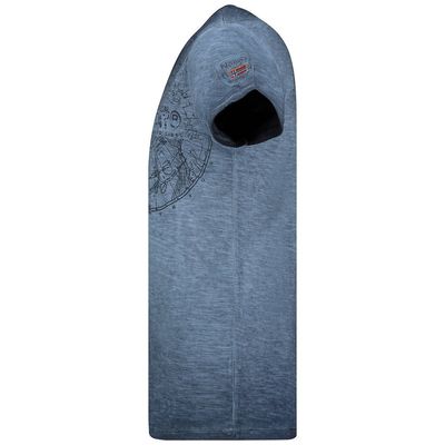 V-neck short-sleeved T-shirt Navy_img_3