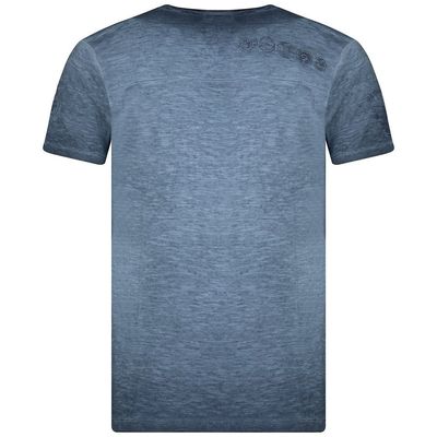 V-neck short-sleeved T-shirt Navy_img_4