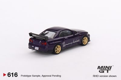 Mini GT 616 Nissan Skyline GT-R Tommykaira R-z Midnight Purple_img_3