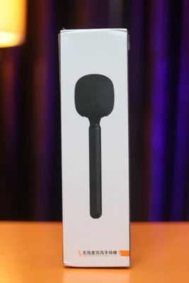 Wireless Handheld Microphone Adapter for DJI, RODE Wireless GO Interview Mic Handle with Windshield_img_4