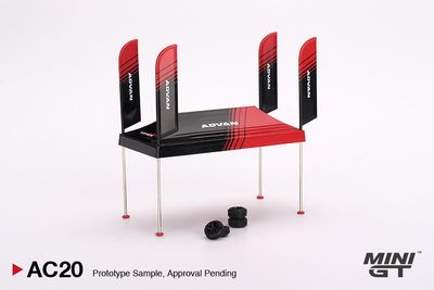 Mini GT AC 20 Paddock Service Tent Set Advan 1:64 Ready Stock_img_0