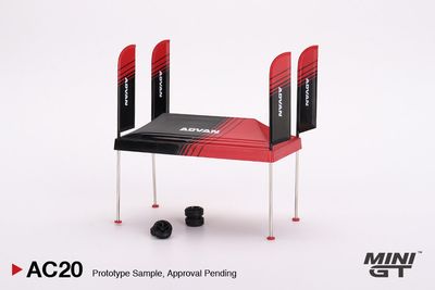 Mini GT AC 20 Paddock Service Tent Set Advan 1:64 Ready Stock_img_1
