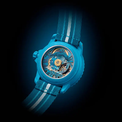 Blancpain x Swatch Fifty Fathoms “Blue Lagoon Sistem51” Men’s Watch- S035L400_img_3