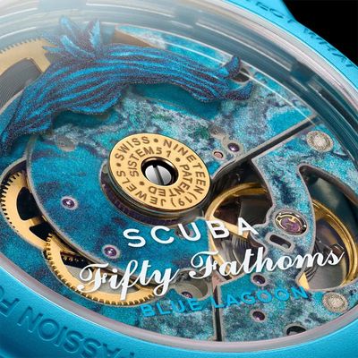 Blancpain x Swatch Fifty Fathoms “Blue Lagoon Sistem51” Men’s Watch- S035L400_img_4