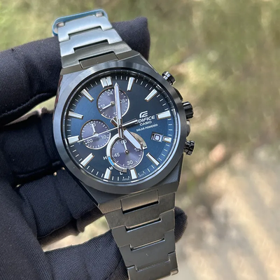 Casio Edifice Chonograph Solar Powered Blue Dial Men's Watch- EQS-950DC-2AV_img_6