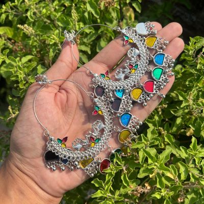 Antique silver earrings🌈_img_4