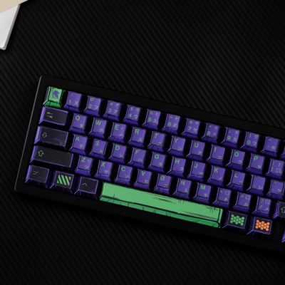 Comic Styled Eva 01 PBT 78 Keys Cherry Keycaps Set_img_2