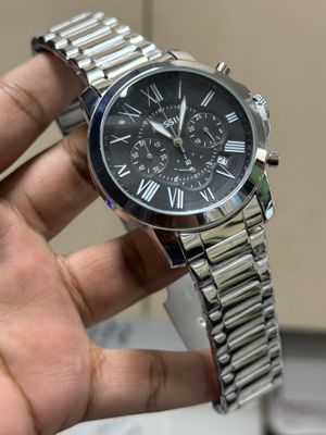 FOSSIL QUARTZ CHAIN CHRONO BLACK DIAL_img_0