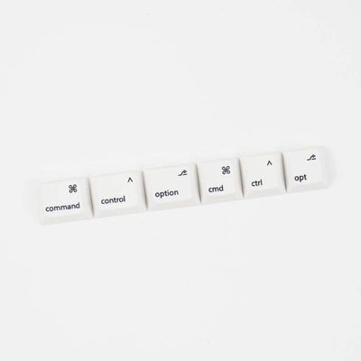 Mac Layout Command Option PBT Keycaps - Set of 6 Keys_img_1