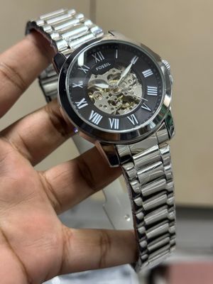FOSSIL AUTO BLACK DIAL CLIP LOCK_img_0