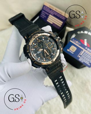 G-Shock Black Rose Gold Dual Timer 44 mm AA Grade GShock Watch_img_0