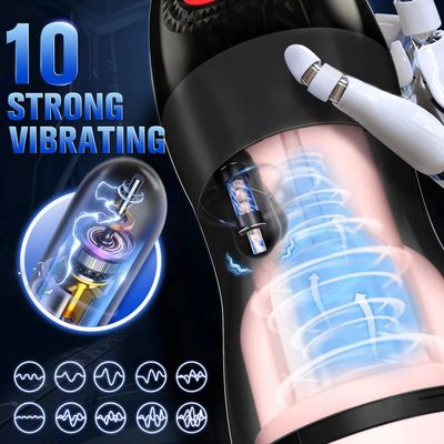 Automatic Male Sucking Mastubator Vibration Heating Masturbation Cup Pocket Pussy Real Vagina Adult Sex Toys for Men_img_3