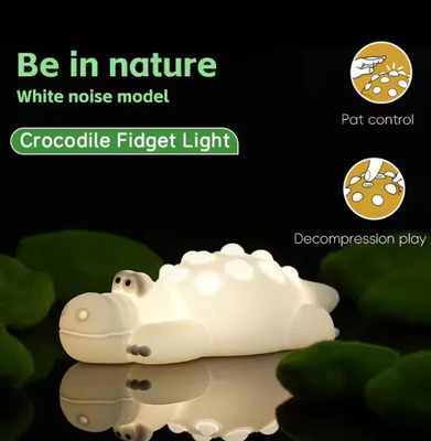 7 Color Crocodile Shape Silicone Night Light Toy for Kids_img_2