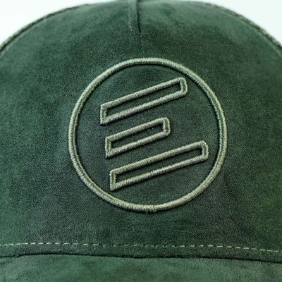 Iconic Olive Suede Trucker Cap_img_2