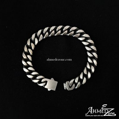12mm GunMetal Cuban Lux Premium Bracelet