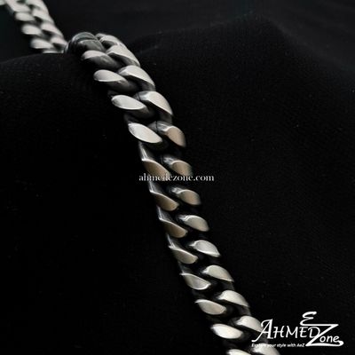 12mm GunMetal Cuban Lux Premium Bracelet_img_1