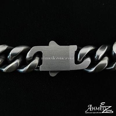 12mm GunMetal Cuban Lux Premium Bracelet_img_2