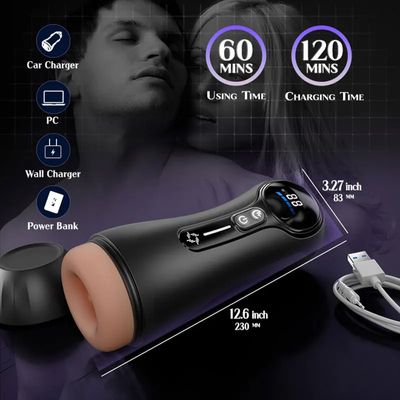 Realistic Vagina Automatic Male Sucking Masturbator with LED Display Pocket Pussy 9 Vibration Penis Massager Adult Sex Toys 18_img_2