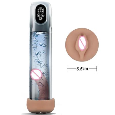 New LCD Electric Penis Pump Penis Enlargement Extend Pump Penis Trainer Sucking Male Masturbators Cup Dick Pump Sex Toys for Men_img_2