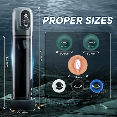 New LCD Electric Penis Pump Penis Enlargement Extend Pump Penis Trainer Sucking Male Masturbators Cup Dick Pump Sex Toys for Men_img_3