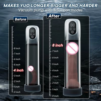 New LCD Electric Penis Pump Penis Enlargement Extend Pump Penis Trainer Sucking Male Masturbators Cup Dick Pump Sex Toys for Men_img_7