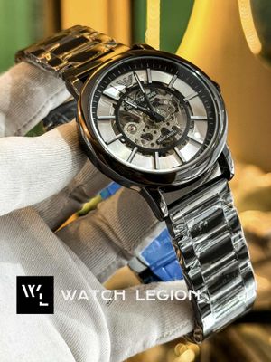 ARMANI AUTO CHAIN BLACK BODY WHITE DIAL_img_0