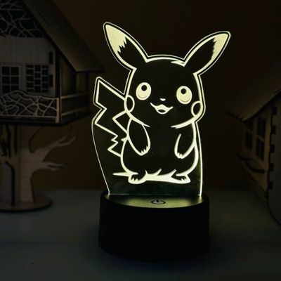 GearUP Acrylic Multicolor Night Lamp (Pikachu)_img_0