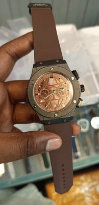 Hublot Belt Spider Brown Dial Black Case Black Belt V2_img_0