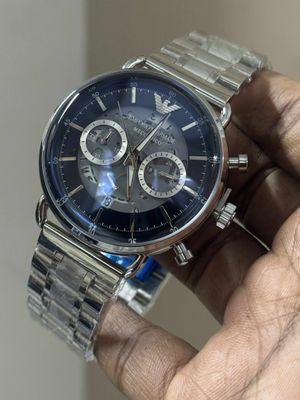 ARMANI CHAIN OVAL GLASS MECCANICO BLACK DIAL_img_0