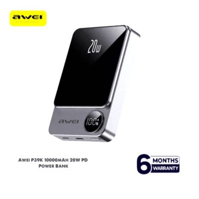 Awei P39K 10000mah 20W PD Wireless Magnetic PowerBank