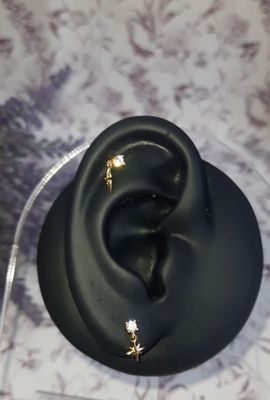 Star stud earrings || Single Piece|| S925 silver_img_1